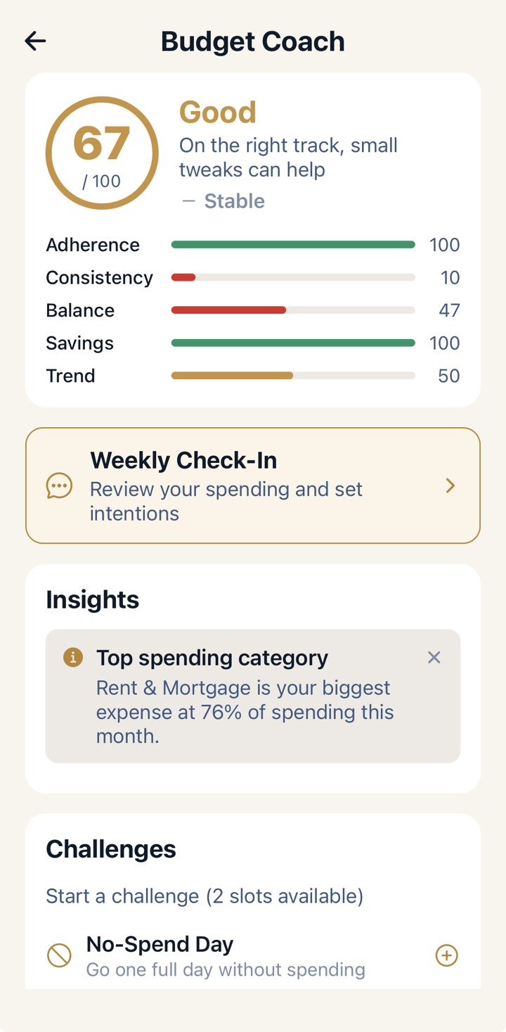 Clarius Money — A money coach in your pocket